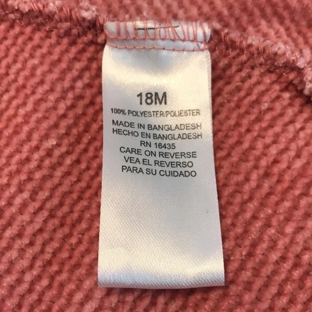 Nannette Pink Ribbed Jumper Dress Size 18 Months